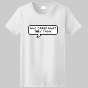 Who Cares What They Think Chat Bubble Tee 2
